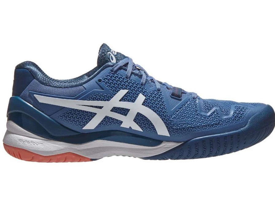 Footwear * | Masters Racket Asics Gel Resolution 8 Blue Harmony/White Men'S Tennis Shoes New Arrival