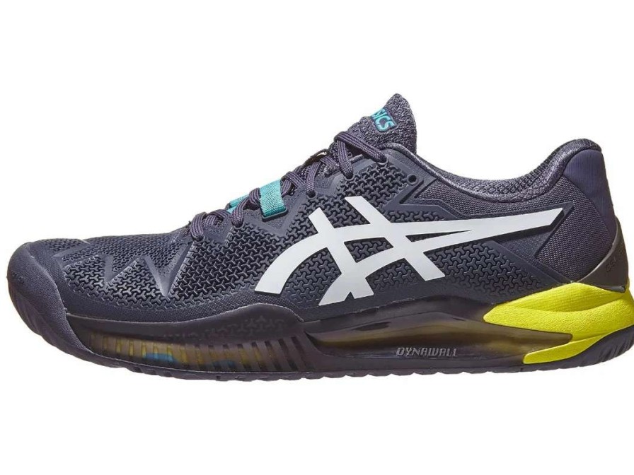 Footwear * | Masters Racket Asics Gel Resolution 8 Indigo Fog/White Men'S Tennis Shoes New Arrival