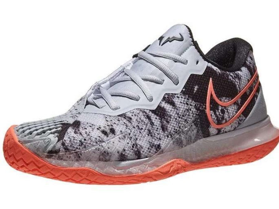 Footwear * | Masters Racket Nike Court Air Zoom Vapor Cage 4 Men'S Tennis Shoes (Grey / Mango)