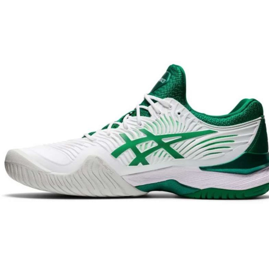 Footwear * | Masters Racket Asics Court Ff Novak White/Green Men'S Tennis Shoe