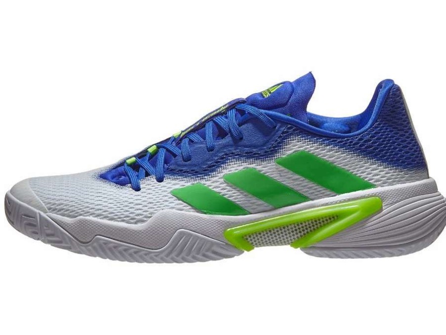 Footwear * | Masters Racket Adidas Barricade White/Green/Sonic Ink Men'S Tennis Shoes New Arrival