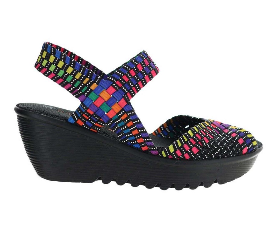 Wedge Sandals * | Women'S Bernie Mev Fame Slip-On Platform Wedges