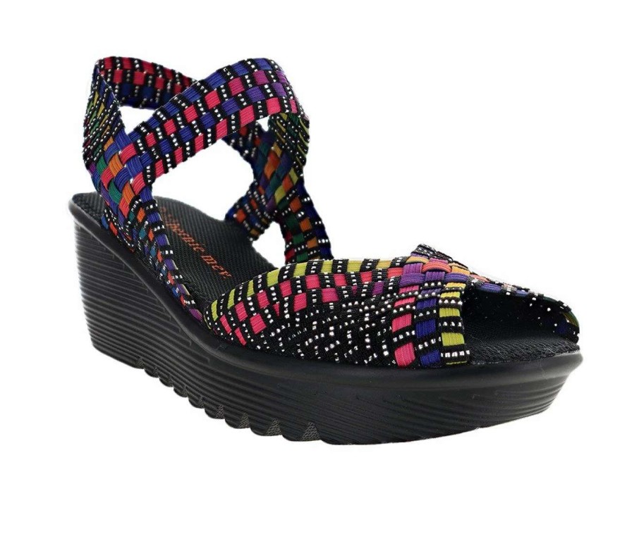 Wedge Sandals * | Women'S Bernie Mev Fame Slip-On Platform Wedges