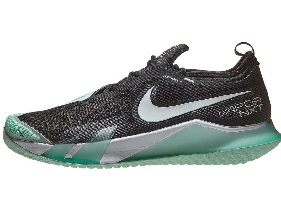 Footwear * | Masters Racket Nike React Vapor Nxt Black/White/Mint Men'S Tennis Shoes New Arrival