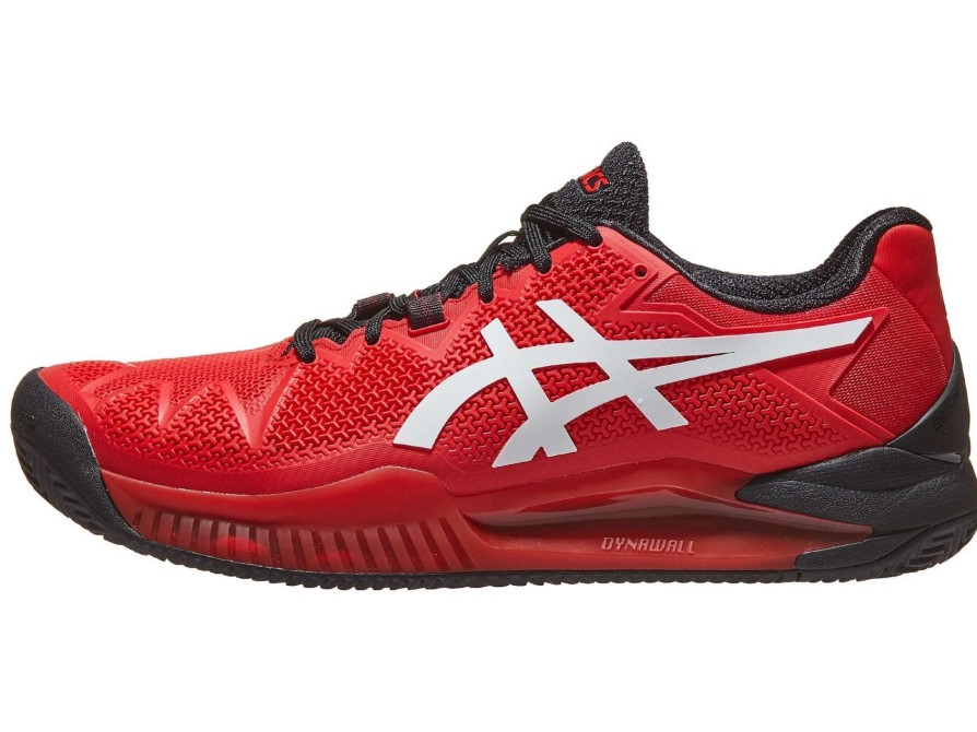 Footwear * | Masters Racket Asics Gel Resolution 8 Electric Red/White Men'S Tennis Shoes 2022 New Arrival