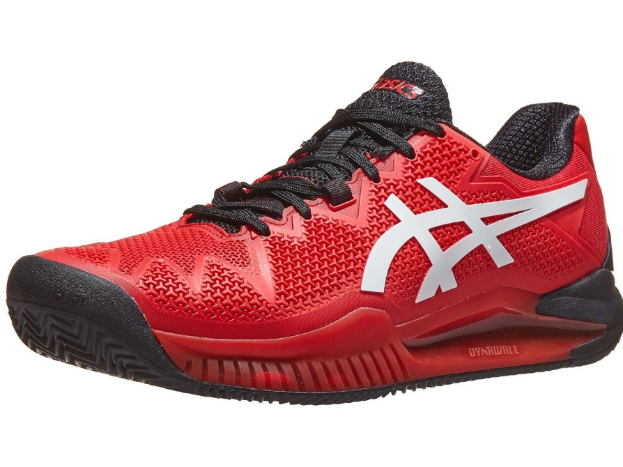 Footwear * | Masters Racket Asics Gel Resolution 8 Electric Red/White Men'S Tennis Shoes 2022 New Arrival