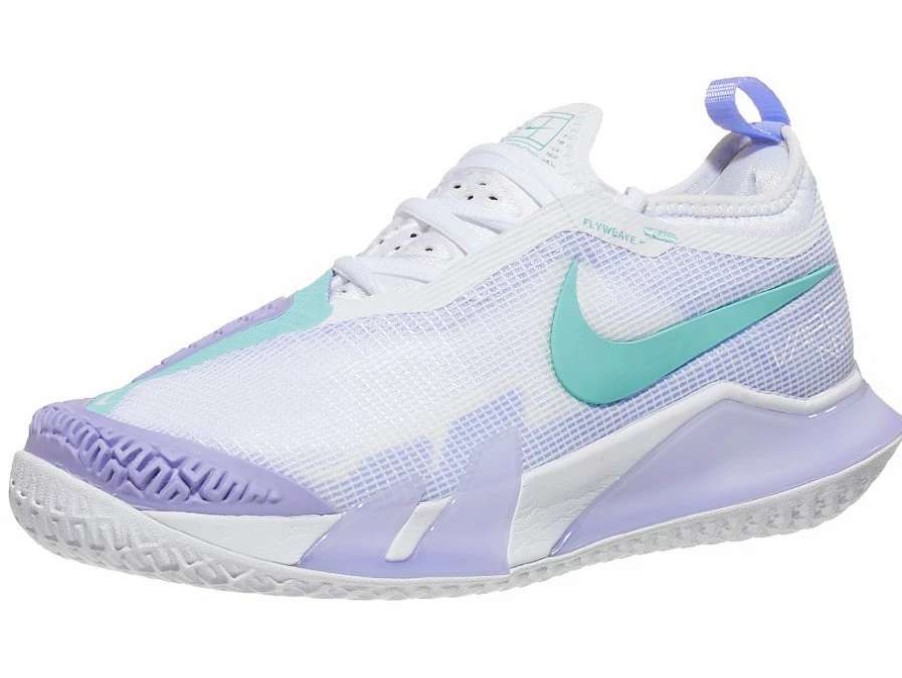 Footwear * | Masters Racket Nike React Vapor Nxt White/Purple Women'S Tennis Shoes New Arrival