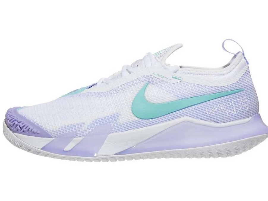 Footwear * | Masters Racket Nike React Vapor Nxt White/Purple Women'S Tennis Shoes New Arrival