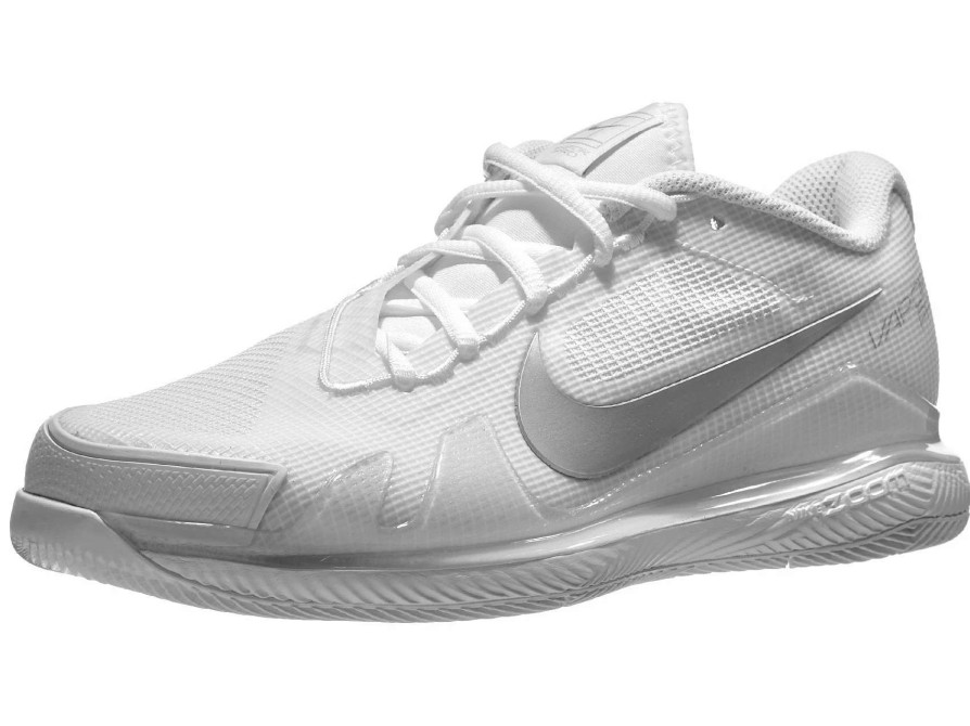 Footwear * | Masters Racket Nike Air Zoom Vapor Pro White/Silver Women'S Tennis Shoes New Arrival